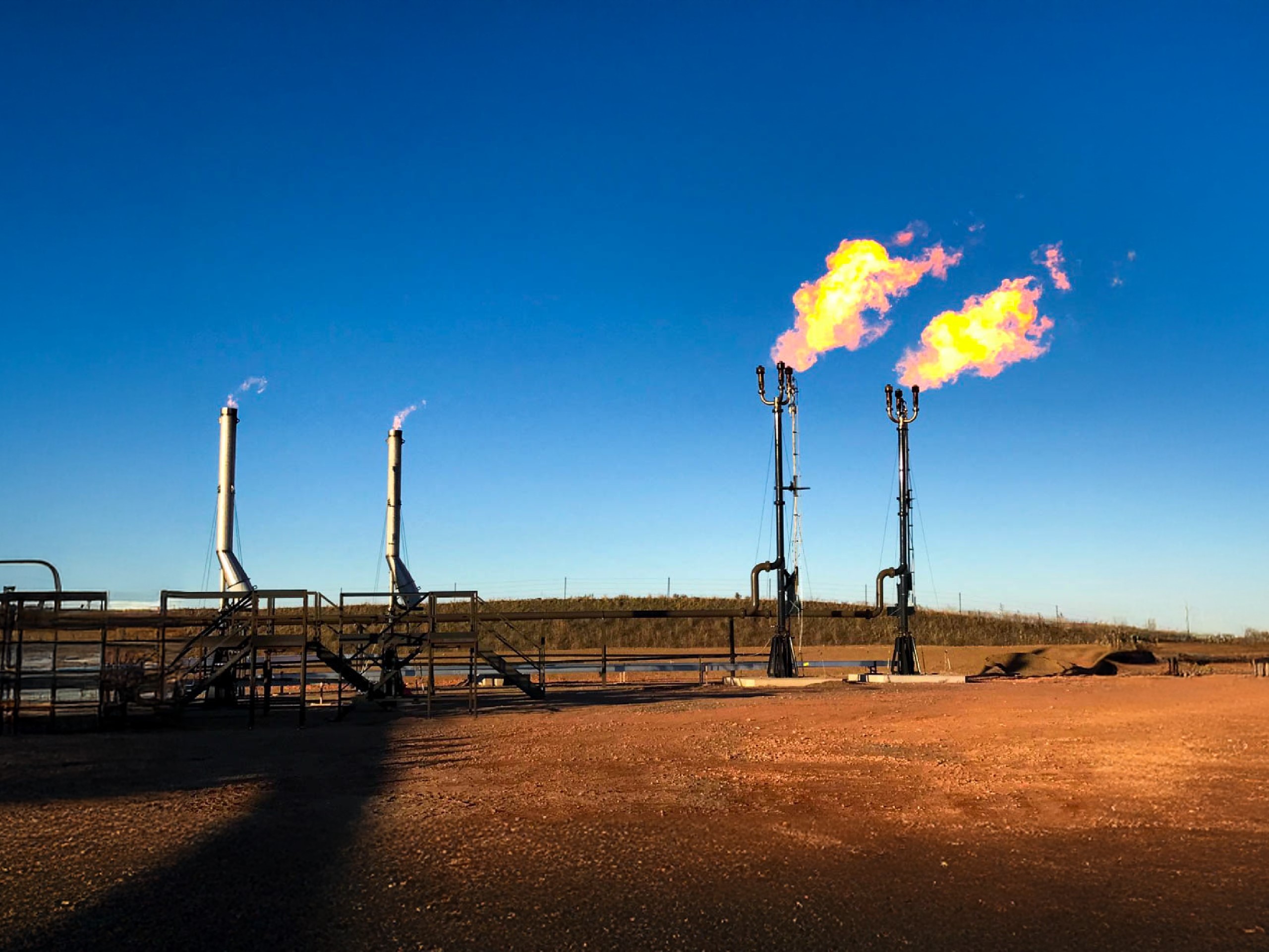 Steffes oil and gas flares burn a smokeless, clean burn and work together for system reliability and efficiency