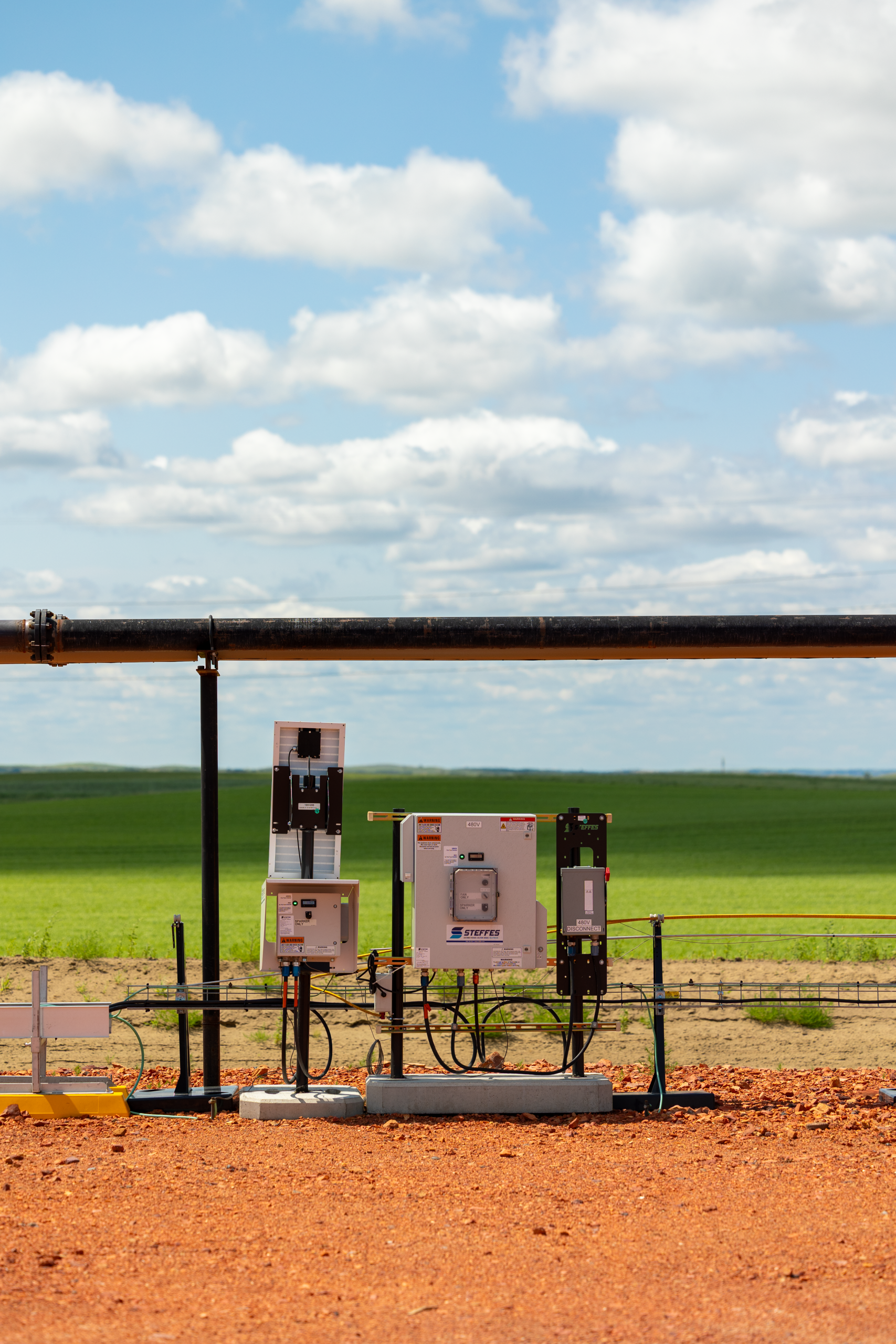 A Steffes Flare Controller is implemented on an oil site as a flare accessory